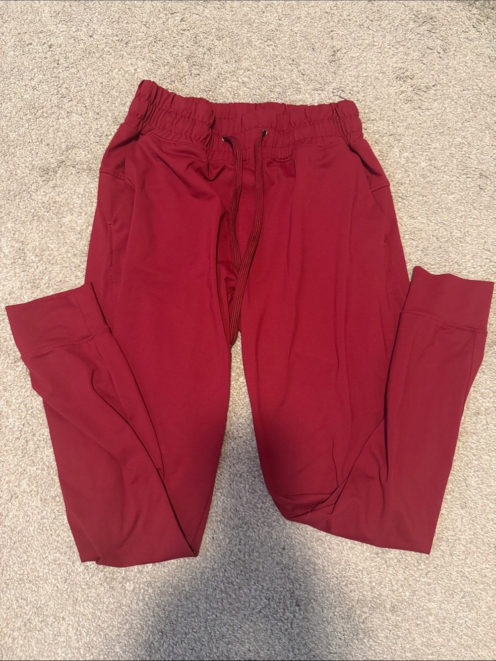 Women’s Dark Red Jogger Pants